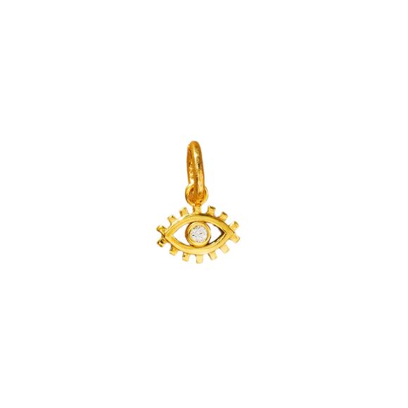 MAISON IREM x ANTHROPOLOGIE Charm Evil Eye in Gold - Picture 1 of 6